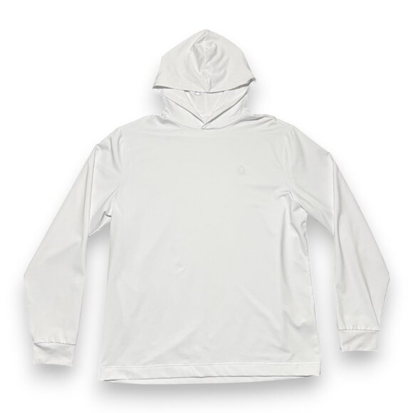 Deolax Men's White Light Hoodie Size Large - Picture 1 of 4